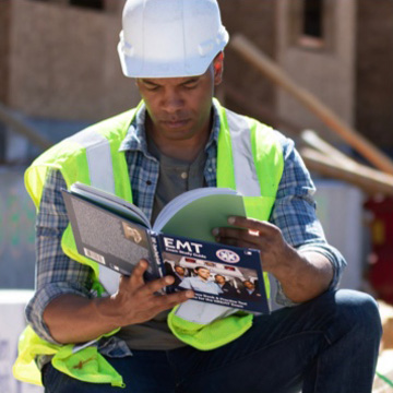 Construction work scanning and EMT book