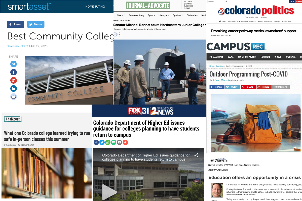 Collage of CCCS news articles