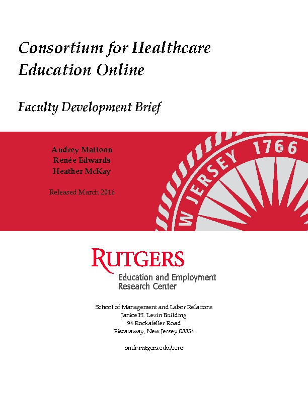 CHEO Faculty Development Brief PDF