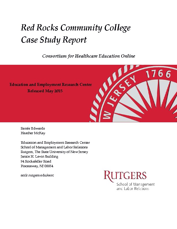 Red Rocks Community College Case Study PDF